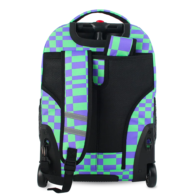 Sundance Laptop Rolling Backpack (20 Inch) in Pixel Checkers - JWorldstore