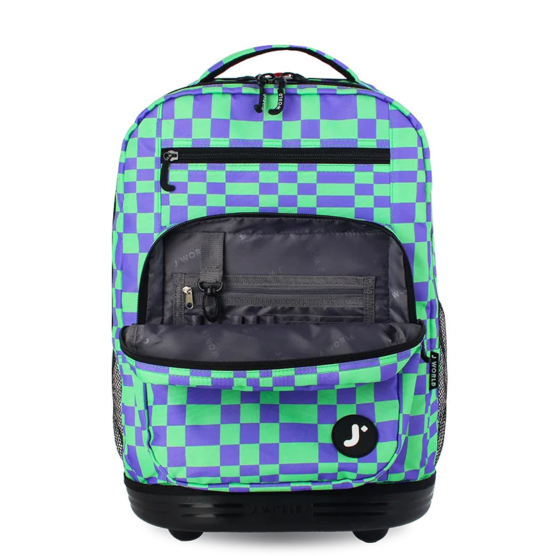 Sundance Laptop Rolling Backpack (20 Inch) in Pixel Checkers - JWorldstore