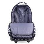 Sundance Laptop Rolling Backpack (20 Inch) in Wavy Checkers - JWorldstore