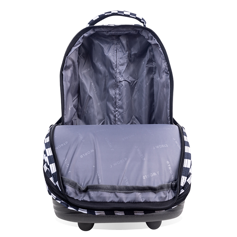 Sundance Laptop Rolling Backpack (20 Inch) in Wavy Checkers - JWorldstore
