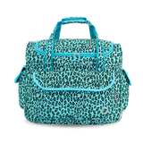 Donna Rolling Duffle Bag in Mint Leopard - JWorldstore