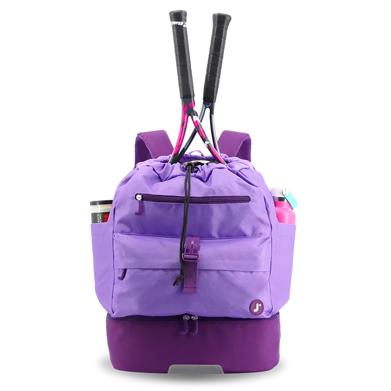 Ace Racket Sports Backpack for Tennis & Pickleball in Purple - JWorldstore
