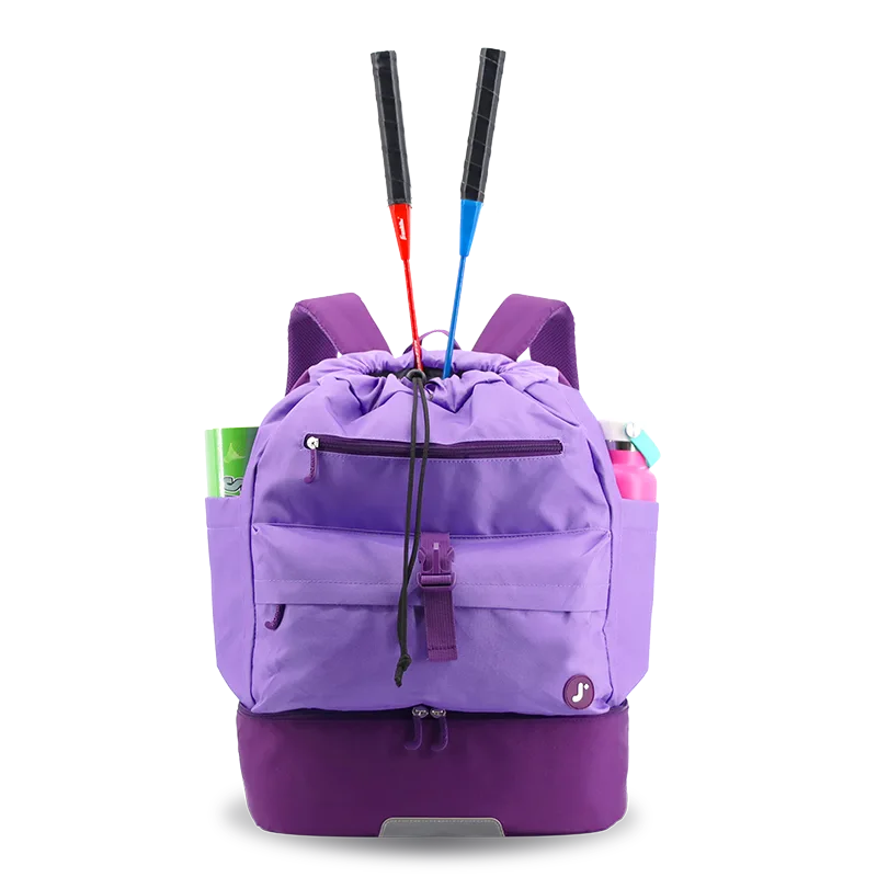 Ace Racket Sports Backpack for Tennis & Pickleball in Purple - JWorldstore