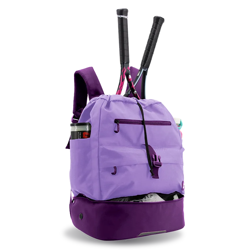 Ace Racket Sports Backpack for Tennis & Pickleball in Purple - JWorldstore