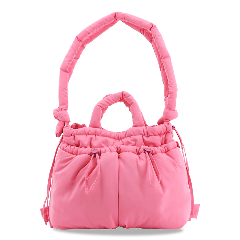 Puffy Tote in Pink - JWorldstore