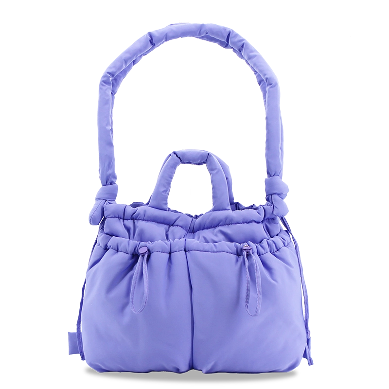 Puffy Tote in Purple - JWorldstore