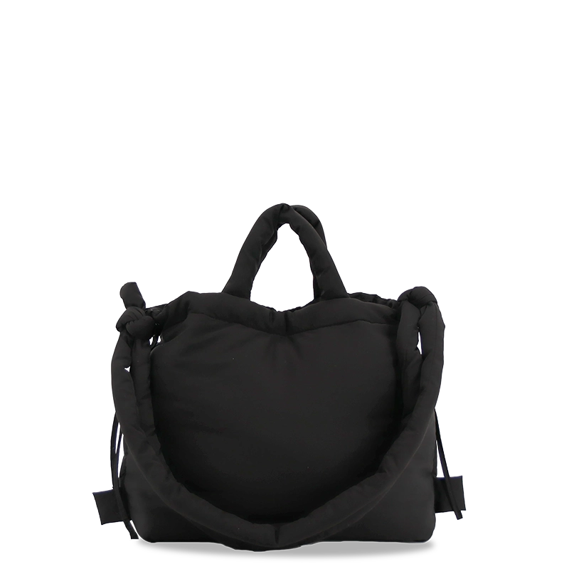 Puffy Tote in Black - JWorldstore