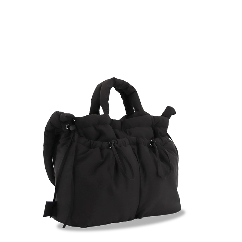 Puffy Tote in Black - JWorldstore