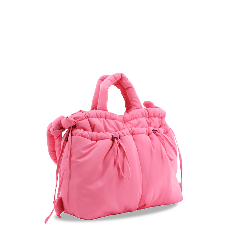 Puffy Tote in Pink - JWorldstore