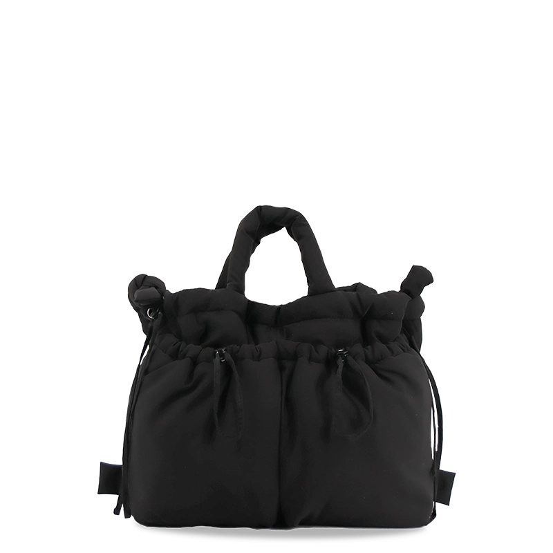 Puffy Tote in Black - JWorldstore