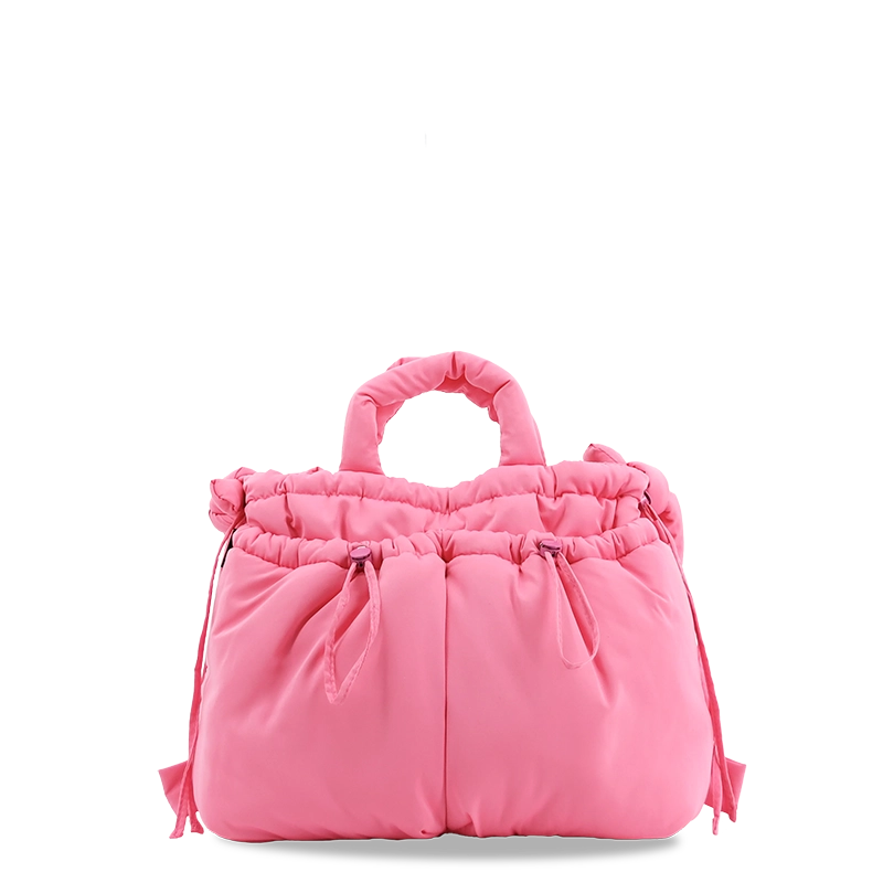 Puffy Tote in Pink - JWorldstore