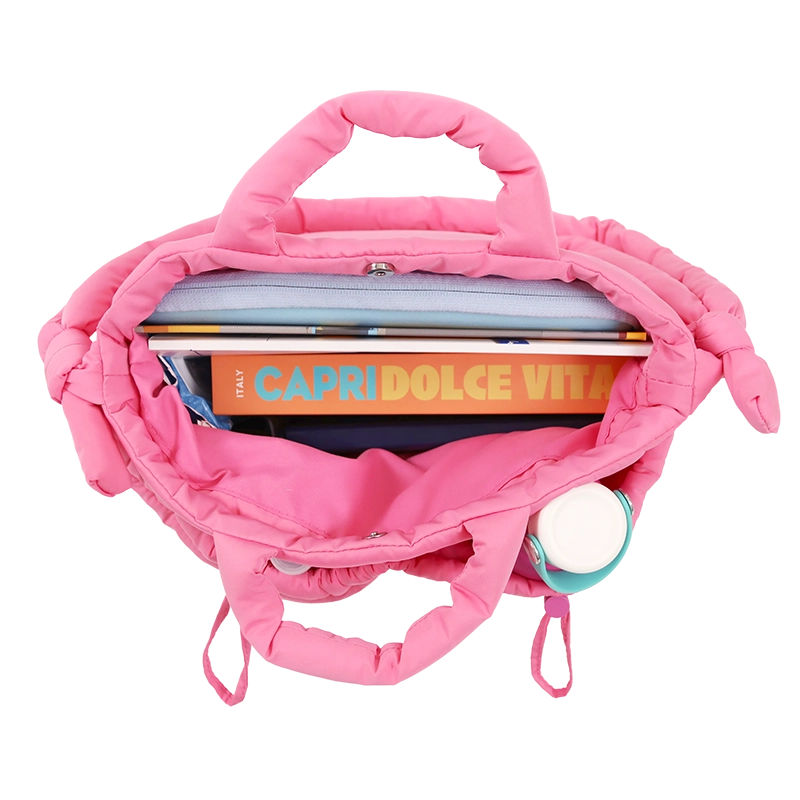 Puffy Tote in Pink - JWorldstore