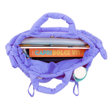 Puffy Tote in Purple - JWorldstore