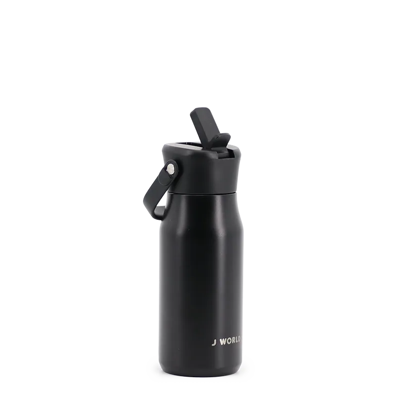 Flowee 14oz Insulated Water Bottle in Black - JWorldstore