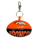 Denver Broncos NFL Softee Football Keychain - JWorldstore