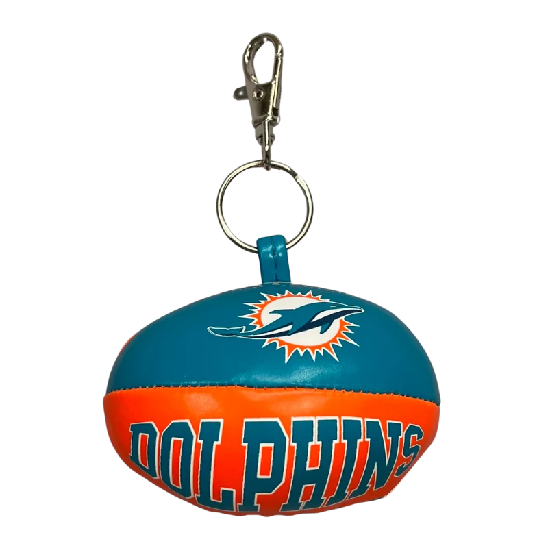 Miami Dolphins NFL Softee Football Keychain - JWorldstore