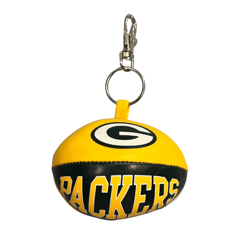 Green Bay Packers NFL Softee Football Keychain - JWorldstore